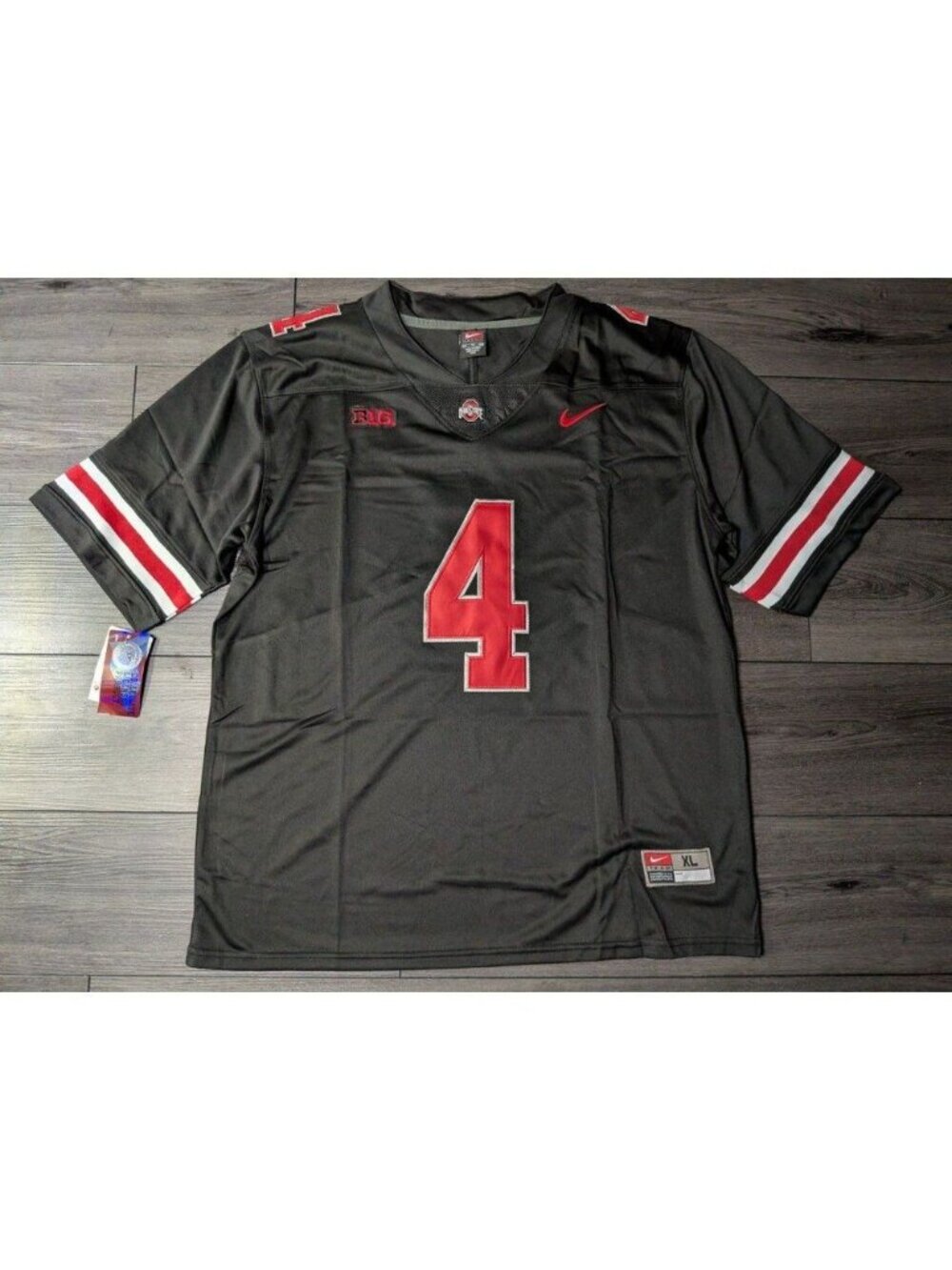 Jeremiah Smith #4 Ohio State Buckeyes BLACKOUT Stitched Men's Jersey XL